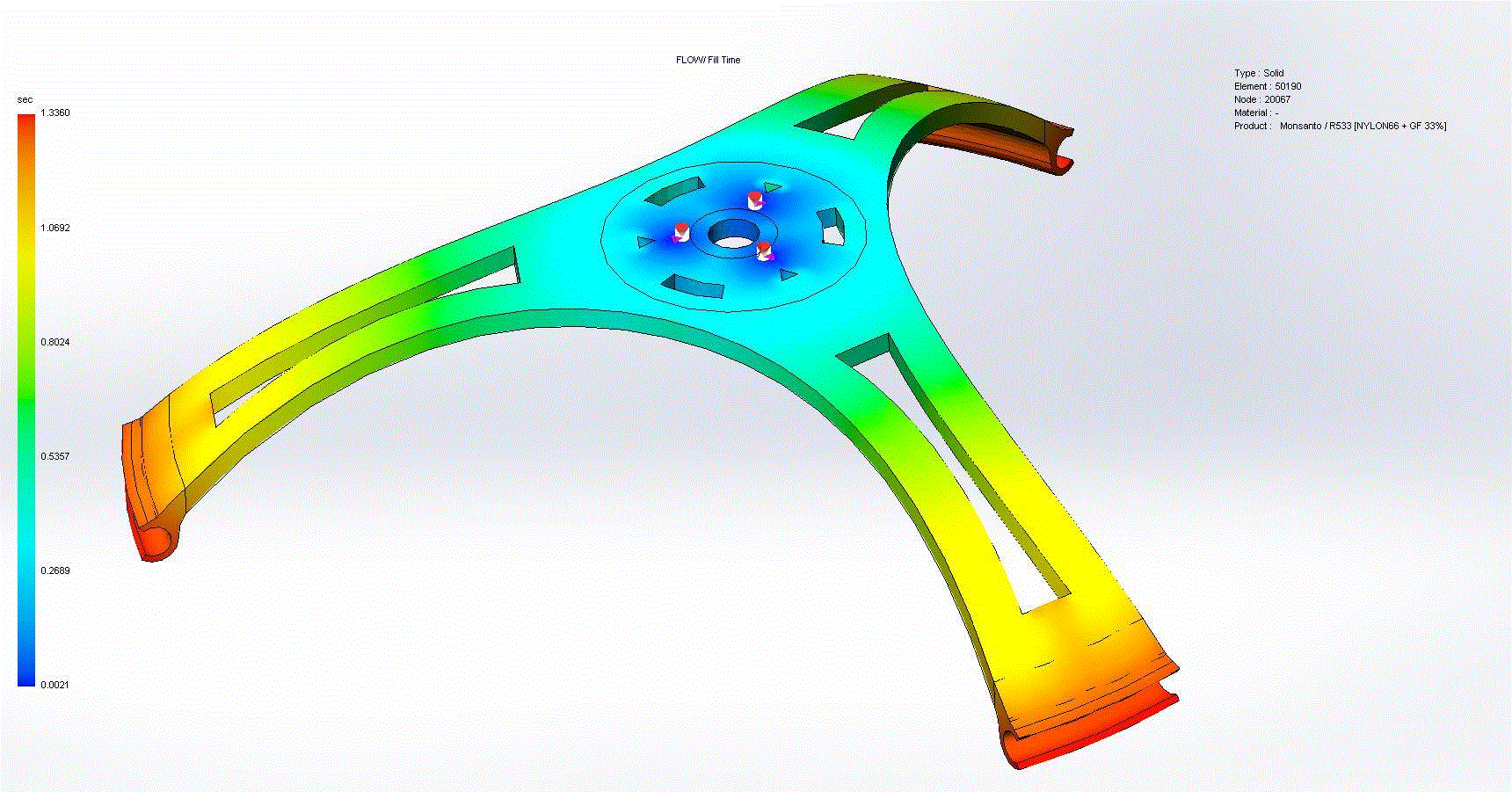 Simulating the Injection Mold Stages of a Jumping Drone Part