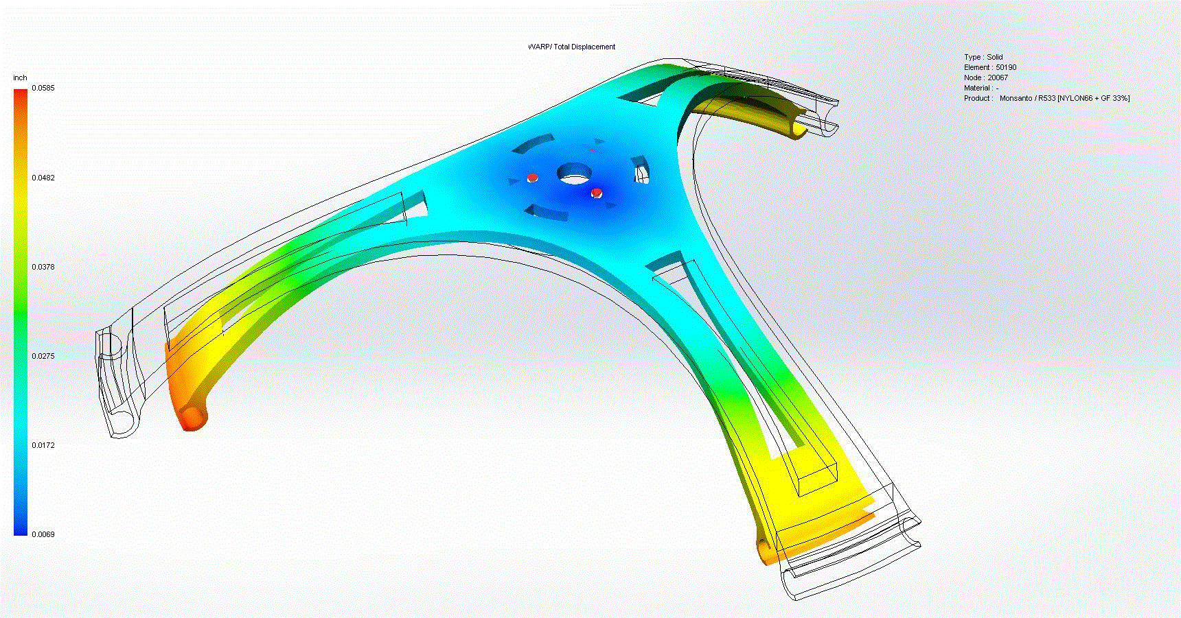 SOLIDWORKS Plastics Warping Animation