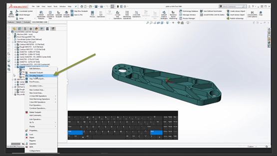 Simulating Work in Process in SOLIDWORKS CAM