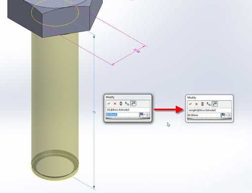 Rename Dimensions in SOLIDWORKS Design Tables