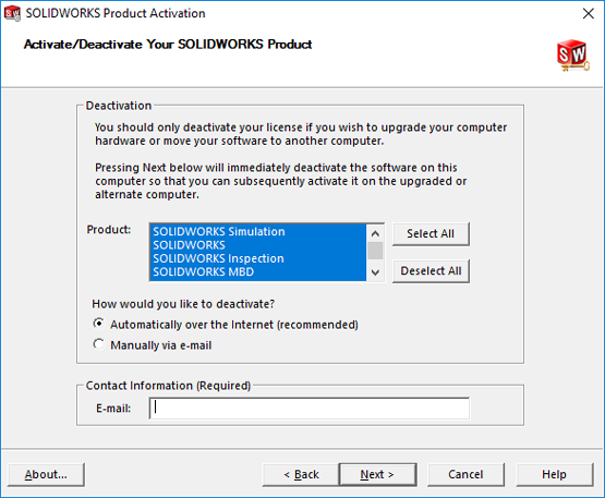 Deactivating Your SOLIDWORKS License Guide