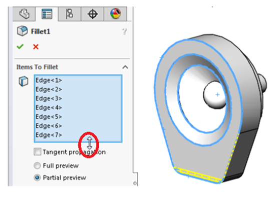 Expand PropertyManager Input Boxes in SOLIDWORKS 2016