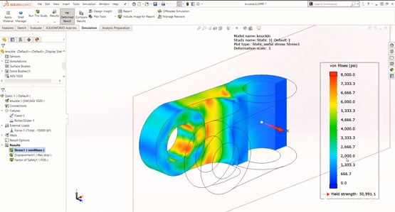 Getting Started with SOLIDWORKS Simulation - Results