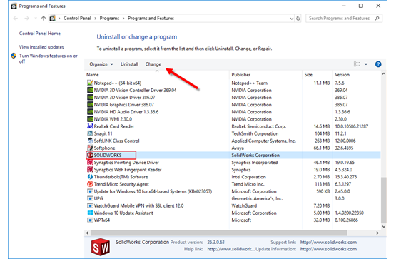 How to Modify a SOLIDWORKS Install