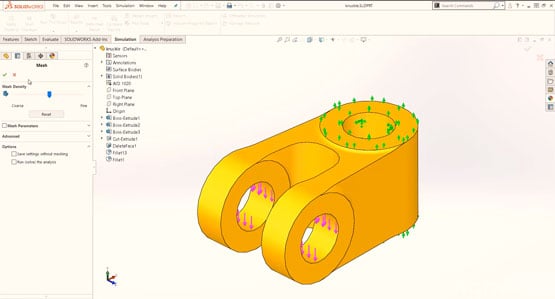 Getting Started with SOLIDWORKS Simulation - Meshing