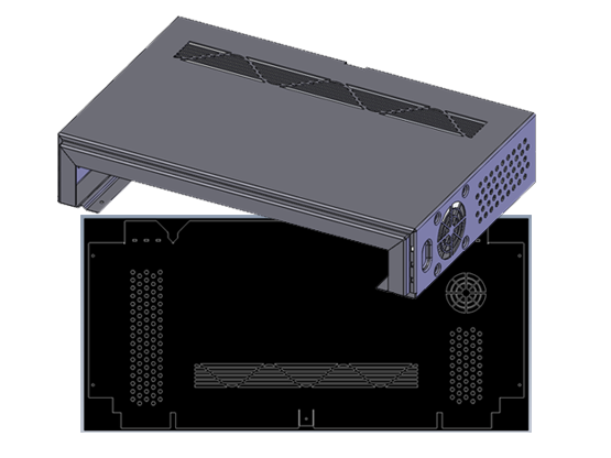 Sheet Metal 3D Model and 2D Drawing in SOLIDWORKS