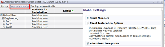 Creating and Deploying an Admin Image for SOLIDWORKS