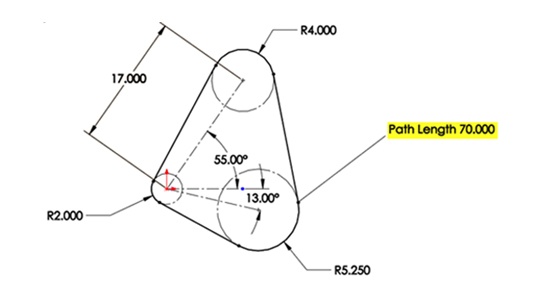 Path Length Dimension in SOLIDWORKS