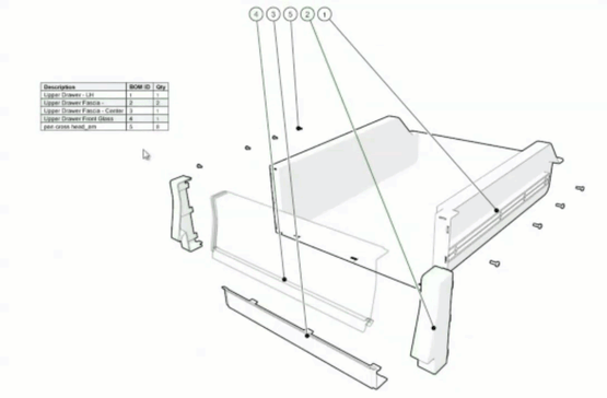 SOLIDWORKS Composer BOM Dynamic Highlighting