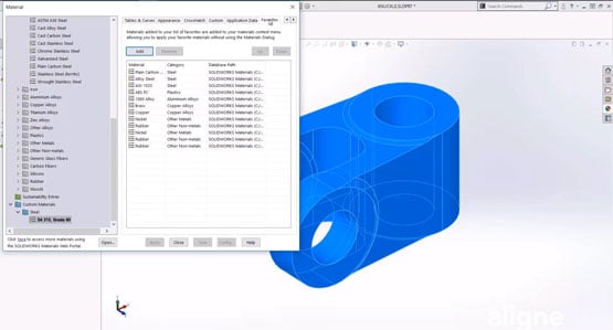 Introduction to SOLIDWORKS Simulation - Assigning Materials