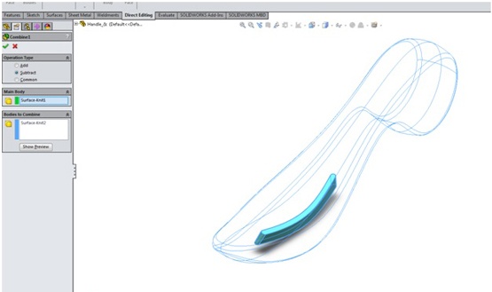 How to Create an Extrude-Cut on a Curved Surface
