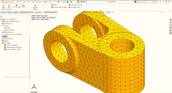 Introduction to SOLIDWORKS Simulation - Meshing