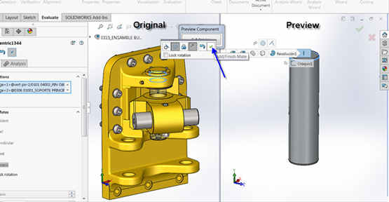 Component Preview Window in SOLIDWORKS 2016