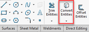 How to Use Offset and Convert Entities in SOLIDWORKS