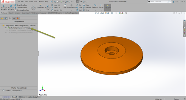 Why Can't I Delete a Configuration in SOLIDWORKS?